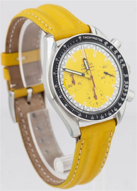 omega speedmaster schumacher yellow